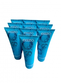 Набор из 10 пролонгирующих лубрикантов на водной основе Egzo Go (по 50 мл.) - EGZO - купить с доставкой в Подольске