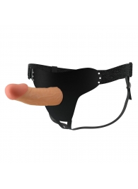 Телесный полый мужской страпон Stark - 17,5 см. - Baile - купить с доставкой в Подольске