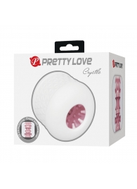 Белый сквозной мастурбатор Crystle - Baile - в Подольске купить с доставкой