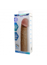 Телесная насадка на пенис Derek - 21,5 см. - Baile - в Подольске купить с доставкой