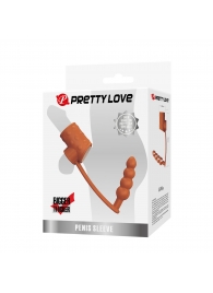 Телесная насадка на пенис и мошонку с анальным стимулятором Rilley - Baile - в Подольске купить с доставкой