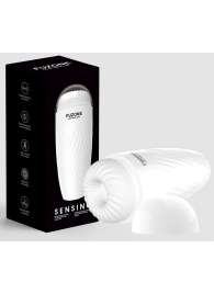 Белый мастурбатор с вибрацией в колбе Fuzone - Boys of Toys - в Подольске купить с доставкой