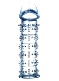 Прозрачная насадка на пенис с рельефом - 12 см. - Boys of Toys - в Подольске купить с доставкой
