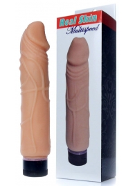 Телесный вибратор-реалистик Real Skin - 22 см. - Boys of Toys