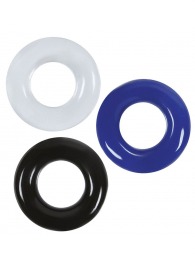 Набор из 3 эрекционных колец без рельефа - Boys of Toys - в Подольске купить с доставкой