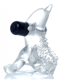 Прозрачное эрекционное виброкольцо с дельфином - Boys of Toys - в Подольске купить с доставкой