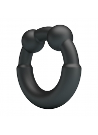 Черное эрекционное кольцо Meco - Baile - в Подольске купить с доставкой