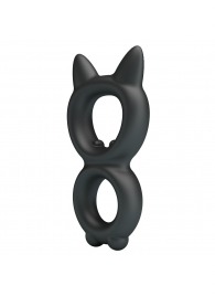 Черное двойное эрекционное кольцо Toran - Baile - в Подольске купить с доставкой