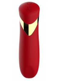 Красный силиконовый мини-вибратор - 13,7 см. - Secwell