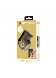 Дымчатая насадка на пенис и мошонку - Baile - в Подольске купить с доставкой