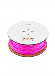 Розовая веревка для шибари на катушке - 10 м. - Pecado - купить с доставкой в Подольске