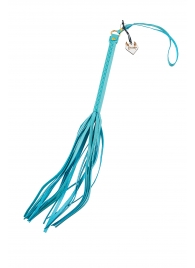 Голубая кожаная плеть - 50 см. - Pecado - купить с доставкой в Подольске