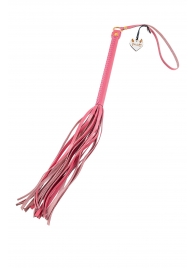 Розовая кожаная плеть - 50 см. - Pecado - купить с доставкой в Подольске