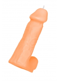 Оранжевая сувенирная свеча «Пенис» - Pecado - купить с доставкой в Подольске