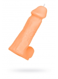 Оранжевая сувенирная свеча «Пенис» - Pecado - купить с доставкой в Подольске