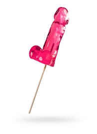 Розовый леденец в форме члена со вкусом айриш крим - 173 гр. - Sosuчki - купить с доставкой в Подольске