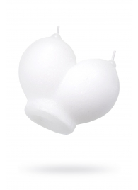 Белая сувенирная свеча «Сиськи» - Pecado - купить с доставкой в Подольске