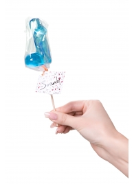 Голубой леденец в форме члена со вкусом блю кюрасао - 80 гр. - Sosuчki - купить с доставкой в Подольске