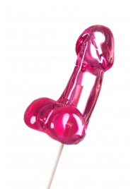 Розовый леденец в форме члена со вкусом айриш крим - 80 гр. - Sosuчki - купить с доставкой в Подольске