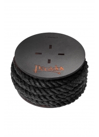 Черная веревка для шибари на катушке - 5 м. - Pecado - купить с доставкой в Подольске