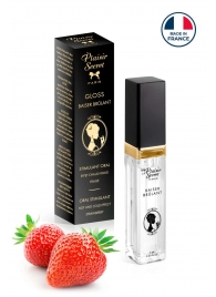 Стимулирующий блеск для губ со вкусом клубники - 7 мл. - Plaisir Secret - купить с доставкой в Подольске
