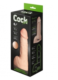 Телесный фаллоудлинитель с мошонкой Cock Next - 17 см. - LOVETOY (А-Полимер) - в Подольске купить с доставкой