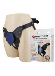 Синие трусики харнесс с платформой Caludio II - Baile - купить с доставкой в Подольске