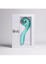 Бирюзовый вибромассажёр с деликатными токами - Youvic - купить с доставкой в Подольске