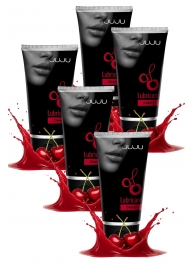 Набор из 5 съедобных лубрикантов JUJU со вкусом вишни - JuJu - купить с доставкой в Подольске