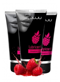 Набор из 3 съедобных лубрикантов JUJU со вкусом малины - JuJu - купить с доставкой в Подольске