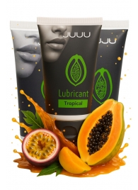 Набор из 3 съедобных лубрикантов JUJU со вкусом тропических фруктов - JuJu - купить с доставкой в Подольске