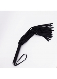 Черный кожаный флоггер - 45 см. - Crazy Handmade - купить с доставкой в Подольске