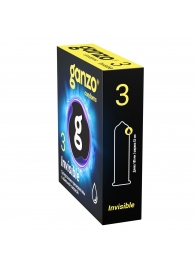 Супертонкие презервативы Ganzo Invisible - 3 шт. - Ganzo - купить с доставкой в Подольске
