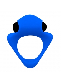 Синее эрекционное кольцо Wooomy Tribeс с вибрацией - Adrien Lastic - в Подольске купить с доставкой