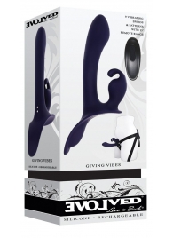 Женский страпон с вибрацией Giving Vibes - Evolved - купить с доставкой в Подольске
