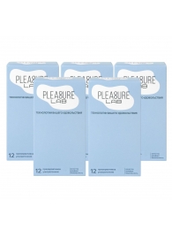 Набор из 5 упаковок ультратонких презервативов Pleasure Lab (по 12 шт.) - Pleasure Lab - купить с доставкой в Подольске