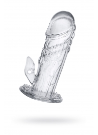 Прозрачная насадка на пенис Uco - 13 см. - A-toys - в Подольске купить с доставкой