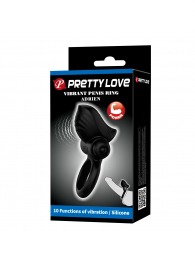 Черное эрекционное кольцо с вибрацией Adrien - Baile - в Подольске купить с доставкой