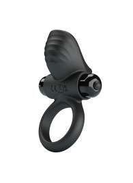 Черное эрекционное кольцо с вибрацией Adrien - Baile - в Подольске купить с доставкой