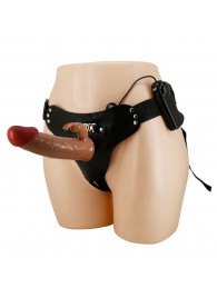 Мужской полый страпон с вибрацией Marion - Baile - купить с доставкой в Подольске