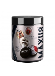 Черные утолщенные презервативы MAXUS Extra Strong с железным кейсом - 15 шт. - Maxus - купить с доставкой в Подольске
