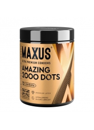 Точечные презервативы MAXUS 2000 Amazing Dots с железным кейсом - 12 шт. - Maxus - купить с доставкой в Подольске