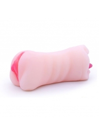 Телесный двусторонний мастурбатор - вагина и ротик - Boys of Toys - в Подольске купить с доставкой