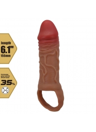 Реалистичная насадка на член Peirre - 15,5 см. - Baile - в Подольске купить с доставкой