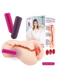 Мастурбатор-вагина с вибрацией Jenny Onahole edition 005 - KOKOS - в Подольске купить с доставкой