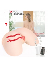 Мастурбатор-полуторс с двойным слоем материала и вибрацией Jenny Onahole Real Hips - KOKOS - в Подольске купить с доставкой