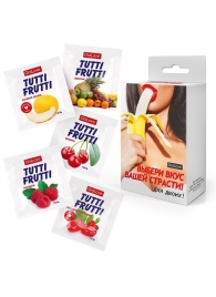 Набор из 5 саше съедобных смазок Tutti-Frutti - Биоритм - купить с доставкой в Подольске
