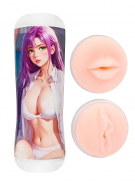 Двусторонний мастурбатор аниме - ротик и вагина - Tokyo Style - в Подольске купить с доставкой