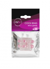 Прозрачная насадка на пенис с цветными шариками - Erowoman-Eroman - в Подольске купить с доставкой