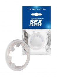 Эрекционное кольцо с мягкой стимулирующей насадкой - Sex Expert - в Подольске купить с доставкой